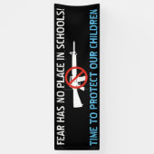 Bescherm onze kinderantiPistool-banner Spandoek (Verticaal)