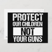 Bescherm onze kinderen niet uw Pistolen Briefkaart (Voorkant / Achterkant)
