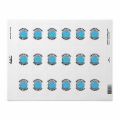 Bescherm onze mooie Blauwe Marmer Etiket (Full Sheet)