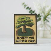 Bescherm onze nationale parken briefkaart (Staand voorkant)