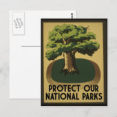 Bescherm onze nationale parken briefkaart (Voorkant / Achterkant)