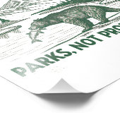 Bescherm onze Nationale Parken Defund Doge Parks Foto Afdruk (Hoek)