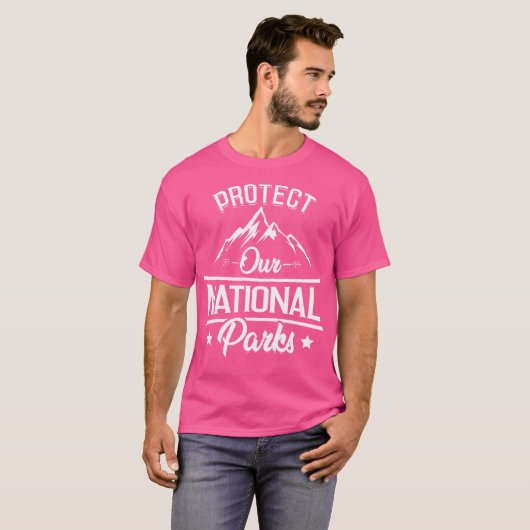 Bescherm onze nationale parken en verzet ons t-shirt (Voorkant volledig)