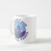 Bescherm onze nationale parken koffiemok (Voorkant links)