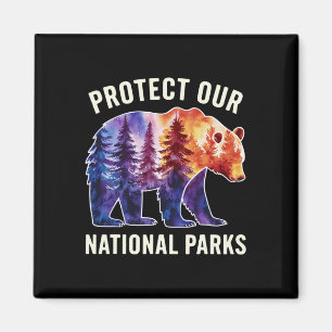 Bescherm onze nationale parken Smokey Resist Beer Magneet