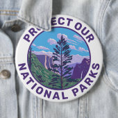 Bescherm onze nationale parken Steun Ronde Button 6,0 Cm (In situ)