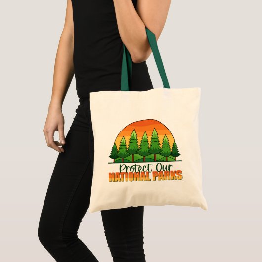Bescherm onze nationale parken tote bag (Voorkant (product))