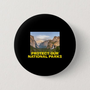 Bescherm onze nationale parken - Wandelen Ronde Button 5,7 Cm