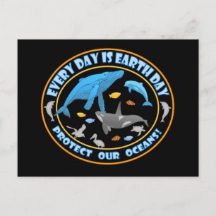 Bescherm onze oceanen Earth Day Briefkaart