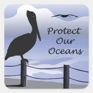 Bescherm onze Oceanen Sticker