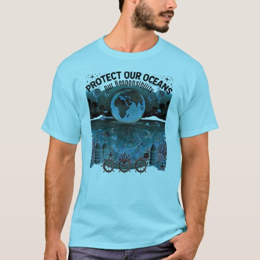 Bescherm onze oceanen t-shirt (Voorkant)