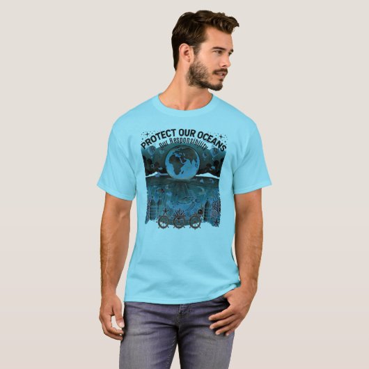 Bescherm onze oceanen t-shirt (Voorkant volledig)