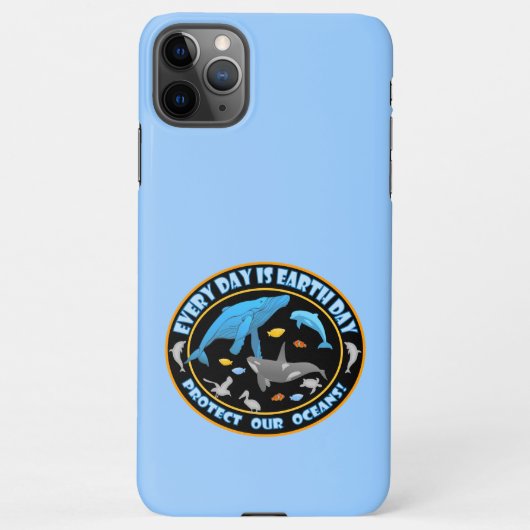 Bescherm onze Oceans Earth Day iPhone Case iPhone Hoesje (Achterkant)