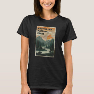 Bescherm onze parken - Nationale parken Usa sticke T-shirt
