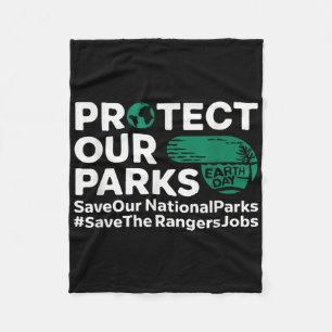 Bescherm onze parken Red onze nationale parken Ear Fleece Deken