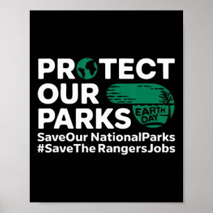 Bescherm onze parken Red onze nationale parken Ear Poster