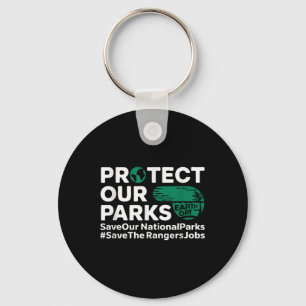 Bescherm onze parken Red onze nationale parken Ear Sleutelhanger