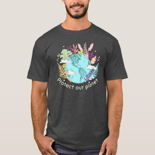 Bescherm onze planeet - Dag van de Aarde (Schetkig T-shirt