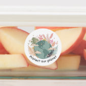 Bescherm onze planeet - Dag van de Aarde (textuur Labels (Aangebracht)