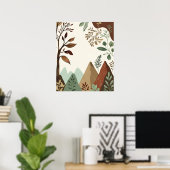 Bescherm onze planeet – handgetekende Natuur & Sus Poster (Thuiskantoor)