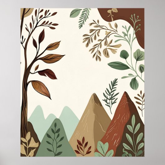 Bescherm onze planeet – handgetekende Natuur & Sus Poster (Voorkant)