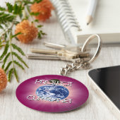 Bescherm onze planeet sleutelhanger (Zijkant)