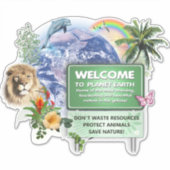 Bescherm onze planeet! sticker (Voorkant)