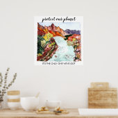 BESCHERM ONZE PLANET Zion National Park Waterverf Poster (Keuken)
