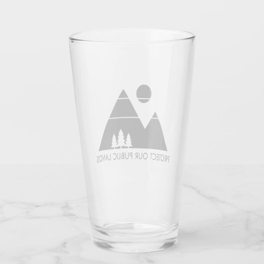 Bescherm onze Public Lands Mountain Glas (Achterkant)