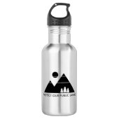 Bescherm onze Public Lands Mountain Waterfles (Voorkant)