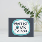 Bescherm onze toekomst briefkaart (Staand voorkant)