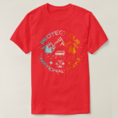 Bescherm onze US 59 National Parks Preserve Campin T-shirt (Design voorkant)