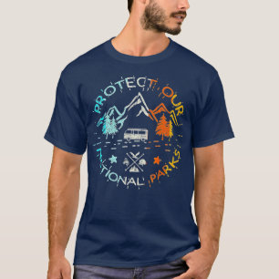 Bescherm onze US 59 National Parks Preserve Campin T-shirt