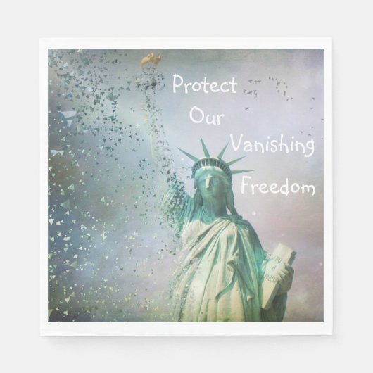 Bescherm onze vrijheid servet (Voorkant)
