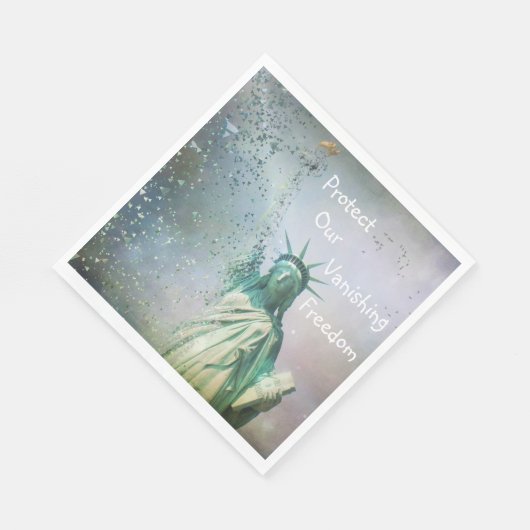 Bescherm onze vrijheid servet (Hoek)