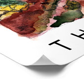 BESCHERM ONZE Waterverf VAN HET nationale park AAR Poster (Hoek)