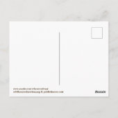 Bescherm onze wilde paarden briefkaart (Achterkant)