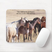 Bescherm onze wilde paarden muismat (Met muis)