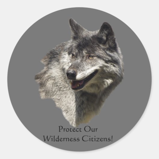 Bescherm onze wolven! Stickers (Voorkant)