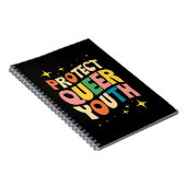 Bescherm Queer Jeugd Bescherm Trans Kinder LGBTQ Notitieboek (Rechterzijde)