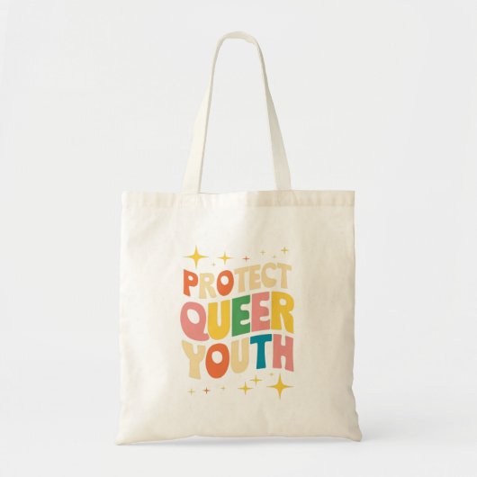 Bescherm Queer Jeugd Bescherm Trans Kinder LGBTQ Tote Bag (Voorkant)