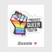 Bescherm Queer Jeugd Sticker (Vel)