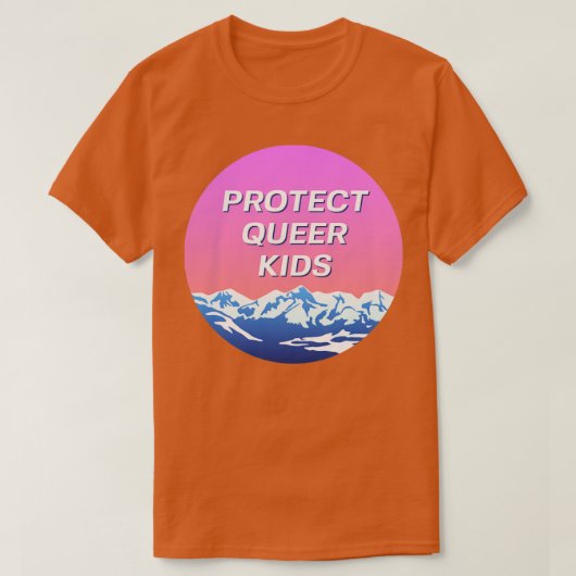 Bescherm Queer Kinder LGBT Landschap 1 T-shirt (Design voorkant)