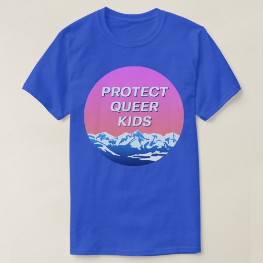 Bescherm Queer Kinder LGBT Landschap 1 T-shirt (Design voorkant)