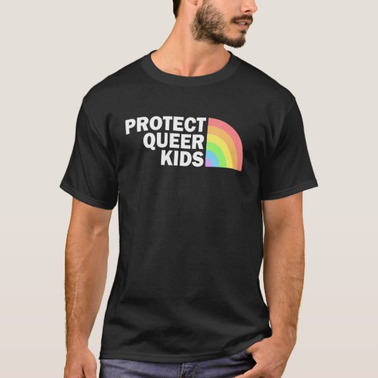 Bescherm Queer Kinder Lgbt Pride Ally T-shirt (Voorkant)