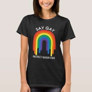 Bescherm Queer Kinder LGBTQ Bescherm Trans Youth S T-shirt