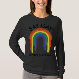 Bescherm Queer Kinder LGBTQ Bescherm Trans Youth S T-shirt