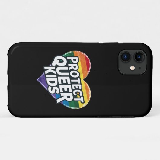 Bescherm Queer Kinder Rainbow Heart LGBT Pride Case-Mate iPhone Case (Achterkant (horizontaal))