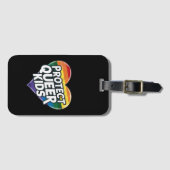 Bescherm queer-kinderen Regenboog Hart LGBT tro Bagagelabel (Voorkant (horizontaal))