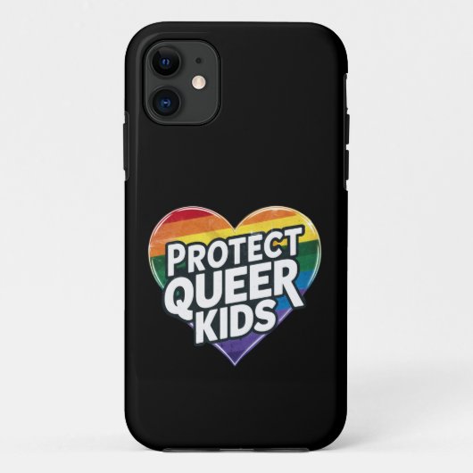  Bescherm queer kinderen  Regenboog Hart  LGBT tro Case-Mate iPhone Case (Achterkant)